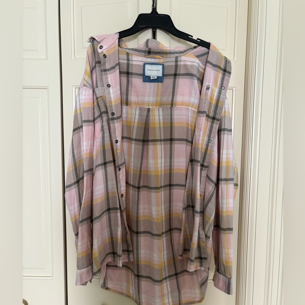 Pink Oversized Flannel